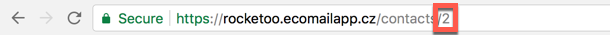 Ecomail - ID seznamu kontaktů