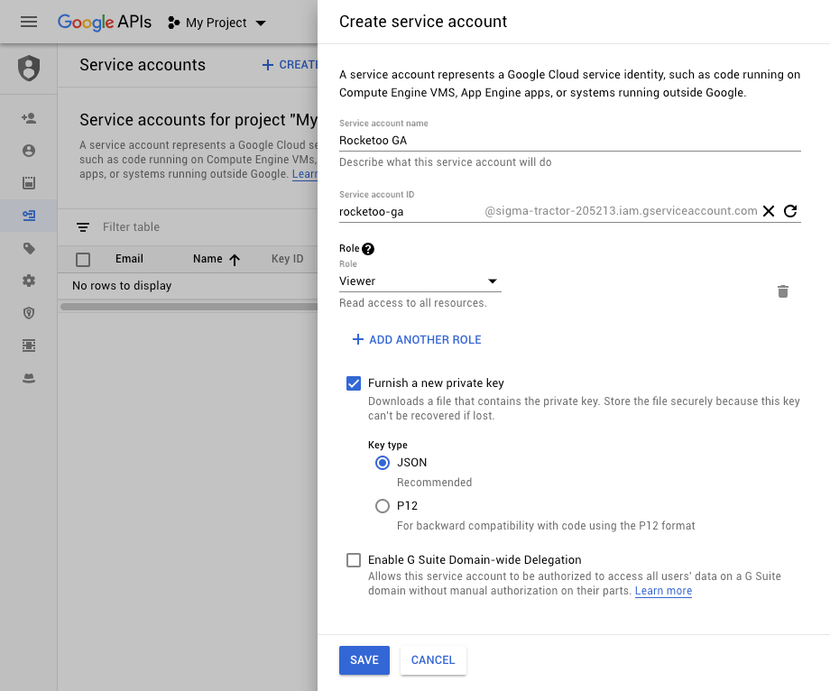 Google Developers Console