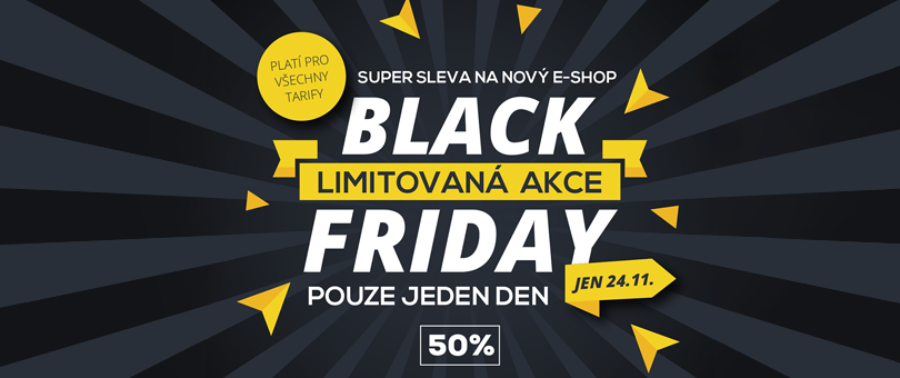 Black Friday - E-shop s 50% slevou